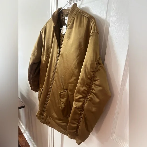 NWT OFFLINE by Aerie Women's Satin Bomber Jacket XS - Picture 12 of 13